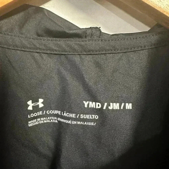 Under Armour Black Windbreaker Jacket Size M - Picture 5 of 5